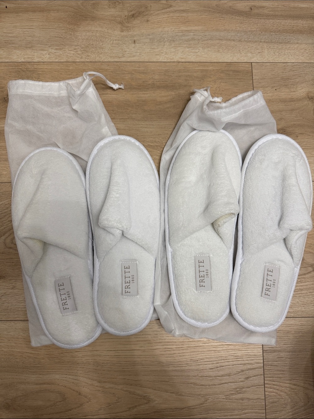 2 Brand new Frette slippers